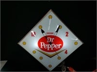 PAM Drink DR. Pepper Lighted Advertising Clock