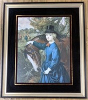 Signed P. Gilbert Early 20th Century French Print