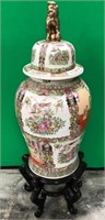 11 - 35"T GINGER JAR W/ STAND (H8)
