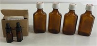 Vintage Amber Medicine Bottles & Dropper Bottles