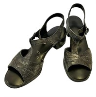 CharmStep Black  Sandals Sz 8.5