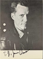Signed Postcard of James Woods, Actor