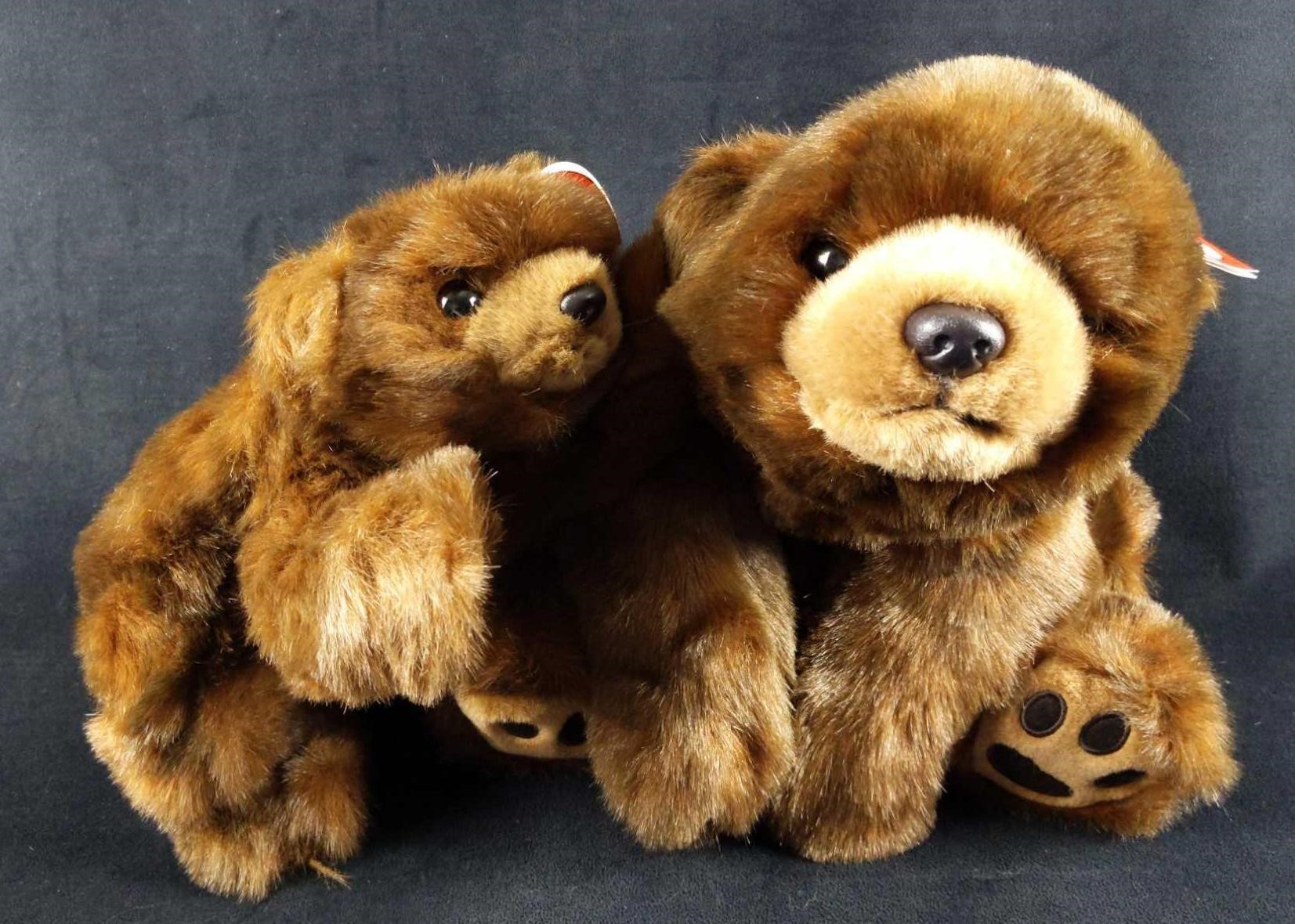 Ty Beanie Buddies Paws And Baby Paws Bears