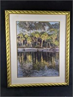Framed Tropical Palm Print