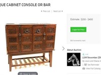 11 - CABINET CONSOLE OR BAR