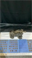 Wood and metal miniature display  tank  / Lincoln