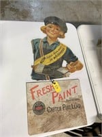 Carter White and Dutch Boy Paint Cardboard Signs