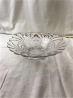 Vintage Hollywood Regency Glass Bowl, Cambridge Ca