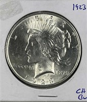 1923 Peace Silver Dollar, Choice BU w/ Luster