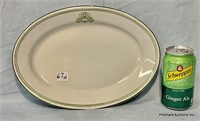 Early First Methodist Church China Oval Dish