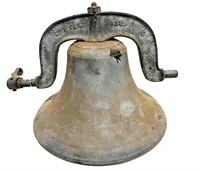 Antique Cast Iron Bell G.S Bell & Co. Hillsboro 18