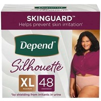 Depend Silhouette XL Incontinence Wear  48Ct
