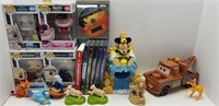 DISNEY COLLECTABLE LOT-DVDs-FUNKO POPS-TOYS
