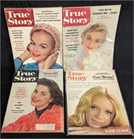 True Story Magazines Vintage Woman's Tabloids