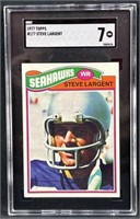 1977 Topps Steve Largent Seahawks SGC 7 NM
