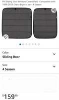 RV Sliding Door Window Covers(Pair) -Compatible