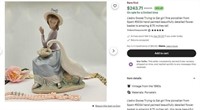 11 - LLADRO GOOSE TRYING TO EAT GIRL FIGURINE (Z17