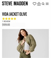 Steve Madden Modern Apparel Vida Jacket Size