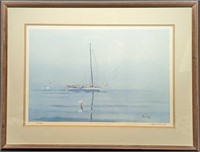 Framed S&N Eugene Wood Jr Boat Print