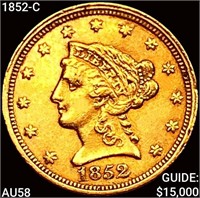 1852-C $2.50 Gold Quarter Eagle CHOICE AU