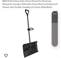 BBQ PLUS Heavy Duty Snow Shovel for Driveway