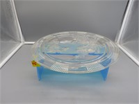 Clear Depression Glass Cake Plate