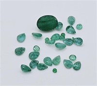 4.16 CTS Loose Natural Emeralds Gems