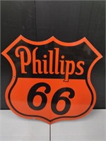 Porcelain Double-Sided Phillips 66 Advertising Sig