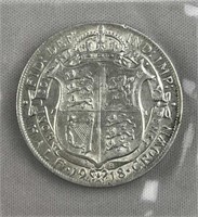 1918 Great Britain Half Crown, High Grade