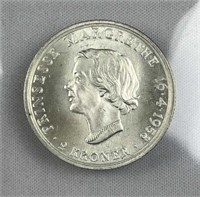 1958 Denmark 2 Kroner Silver w/ Mint Luster