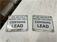 Porcelain Contains Lead Signs Pump Signs