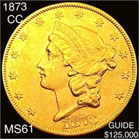 1873-CC $20 Gold Double Eagle UNCIRCULATED