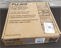 Partial Box Flexco 4" Vinyl Wall Base. Medium Grey