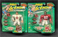 Jerry Rice & Steve Young Pro Action Football Figur