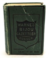Warne's Bijou Gazetteer by Rosser - Antique 1883