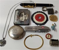Vintage Useful Items in Tin