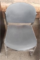 Trio of Metal & Plastic Chairs