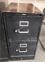 2 Drawer Hon Metal Filing Cabinet. Top Drawer