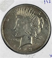 1923 Peace Silver Dollar, US $1 Coin