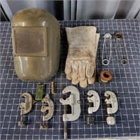 T2 12Pc Gloves Welding Helmet Pipe cutter