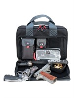Gps Quad Pistol Range Bag W Mag Storage & Dump Cup