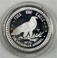 1oz SIlver 1981 Free the Eagle Round .999