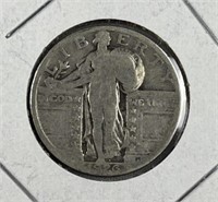 1926 Standing Liberty Silver Quarter, 90%