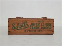 Schall's Lemon Candy Wood Crate