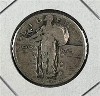 1930 Standing Liberty Silver Quarter, 90%