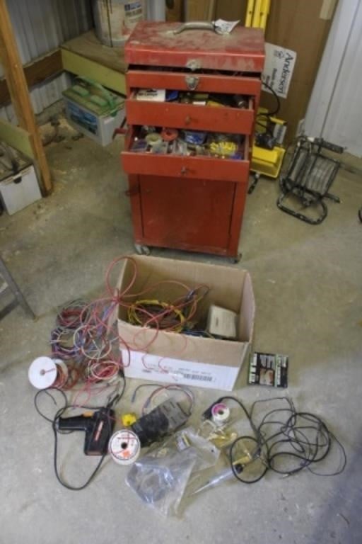 Small Tool Chest w/Electrical Misc