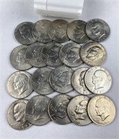 Roll of (20) Vintage Eisenhower 'Ike' Dollars