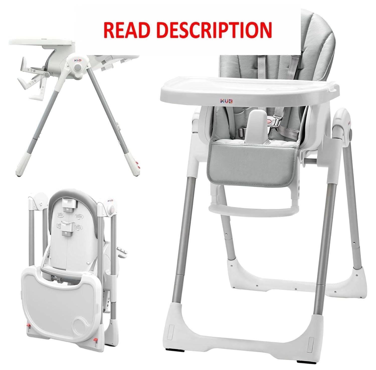 KB 3-in-1 Foldable Baby Chair  Adjustable  Grey