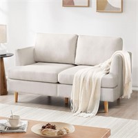 BFD Small Loveseat  Mid Century  Beige 56in