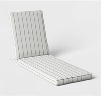 78x24 Stripe Woven Chaise Cushion Cream/Black